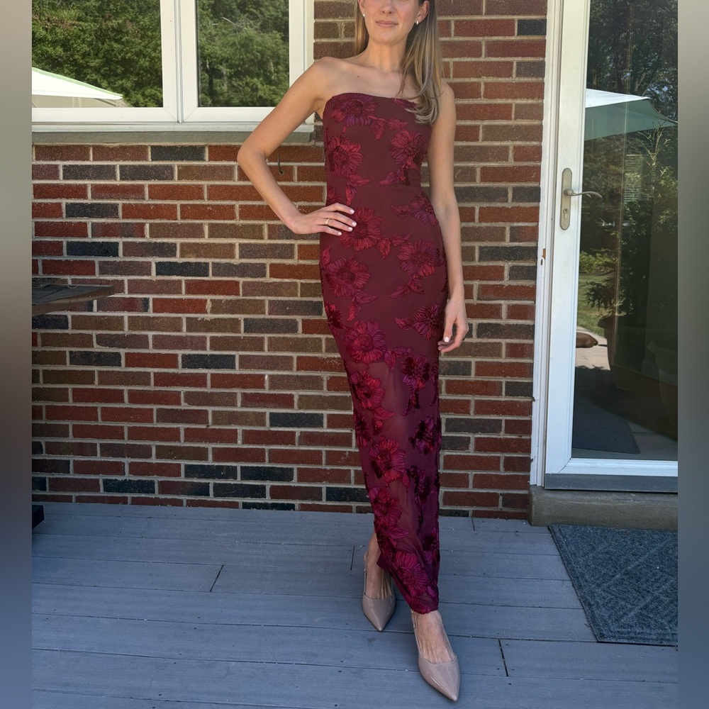 ROTATE Floral Mesh Gown - SIZE 4